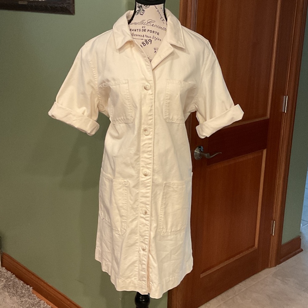 Everlane Cream Dress, Size 12